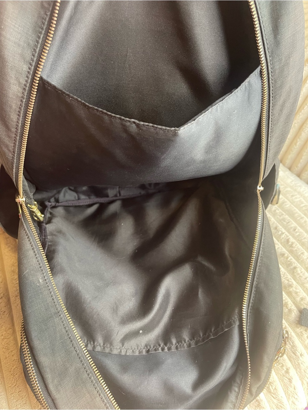 Kipling Large Black Nylon Backpack Laptop School Travel Bag - Picture 8 of 8